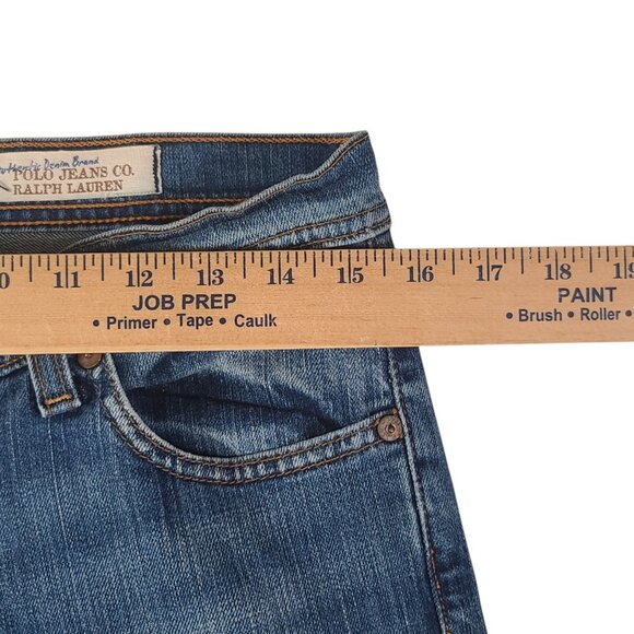 Polo Jeans Co Stretch Kelly Jeans Women's 6 Short 32x30 Denim Relaxed Bootcut - Picture 11 of 14
